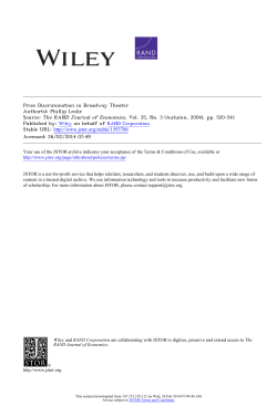 Price Discrimination in Broadway Theater