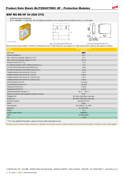 Protection Modules BSP M2 BD HF 24 (926 275)