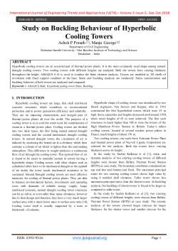 Study on Buckling Behaviour of Hyperbolic Cooling Towers