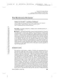 the knowledge economy