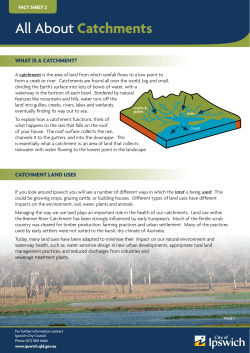 All About Catchments - Ipswich City Council
