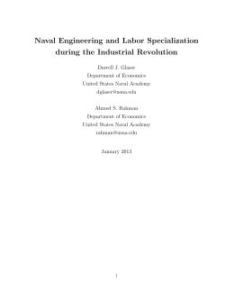 Naval Engineering and Labor Specialization during the