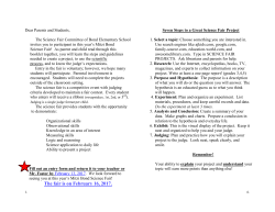 sci fair booklet online 2017 - Bond Elementary School