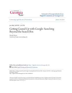 Getting Geared Up with Google: Searching Beyond the Search Box
