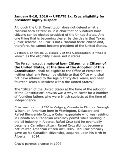 Madsen on Cruz citizenship issue