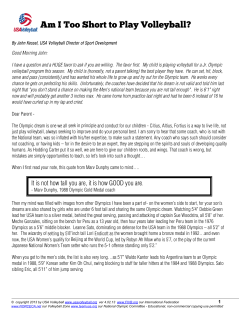 Am I Too Short to Play Volleyball?