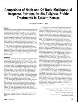 Comparison of Nadir and Off-Nadir Multispectral Response