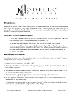 Mirror Basics - Modello Designs