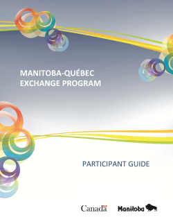 Participant Guide - Manitoba Education