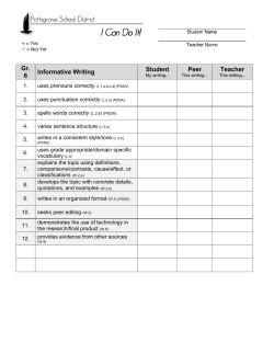 Informative: Grades 6