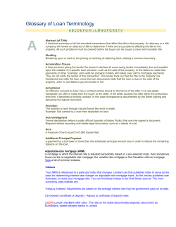 Glossary of Loan Terminology