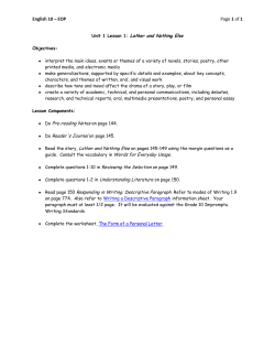 English 10 &ndash; EOP Page 1 of 1