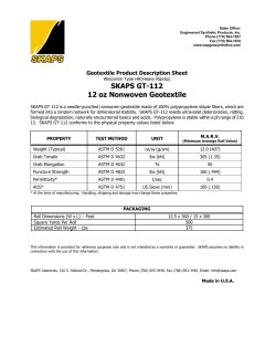 SKAPS GT-112 12 oz Nonwoven Geotextile - Geo