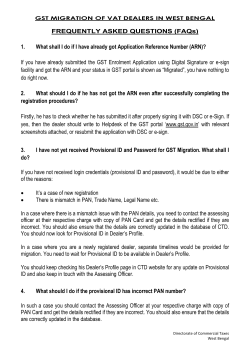 FAQ on Dealer Migration