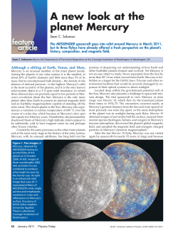 A new look at the planet Mercury