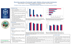 Bioactivity properties of fractionated capelin (Mallotus villosus