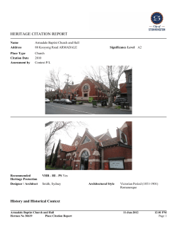 heritage citation report