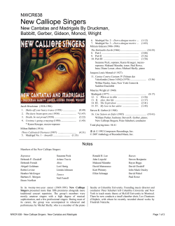 cr 638 new calliope singers
