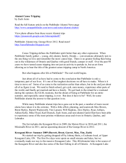 Alumni Canoe Tripping by Zach Arem Read the full feature article on