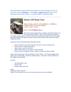 Desert Off Road Tour