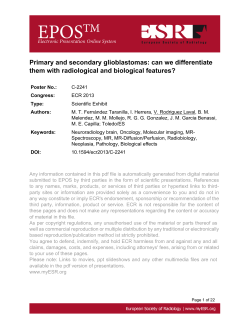 Primary and secondary glioblastomas: can we differentiate them
