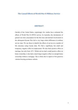 The Causal Effects of World War II Military Service