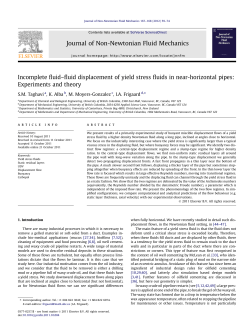 fluid displacement of yield stress fluids in near