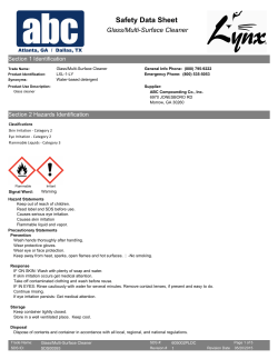 Safety Data Sheet - Lynx