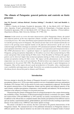 The climate of Patagonia: general patterns and controls on