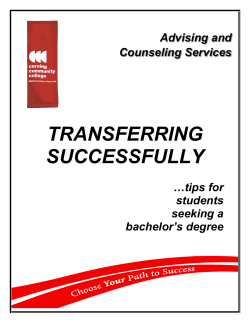 The Transfer Process - Corning Community College