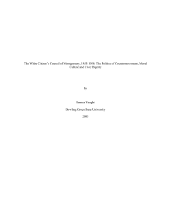 The White Citizen`s Council of Montgomery