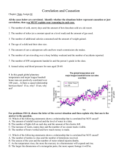 Correlation and Causation