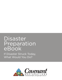 Disaster Preparation eBook - Covenant Restorations Inc.