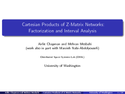 Cartesian Products of Z-Matrix Networks: Factorization and Interval