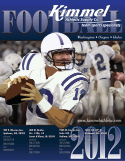 2012 Football Catalog - Kimmel Athletic Supply