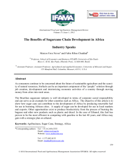 The Benefits of Sugarcane Chain Development in Africa