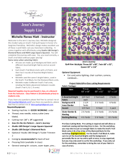 Jenn`s Journey Supply List