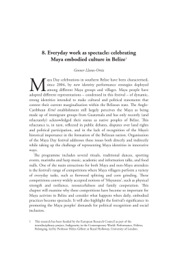8. Everyday work as spectacle: celebrating Maya - SAS