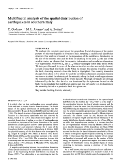 Multifractal analysis of the spatial distribution of earthquakes in