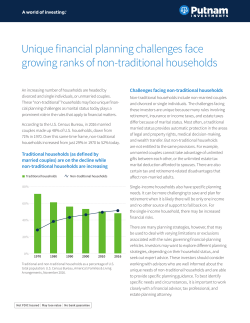 Unique financial planning challenges face growing ranks of non