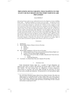 privatising human rights