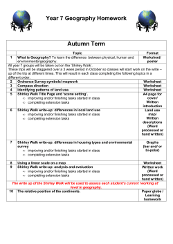 Geography KS3 homework