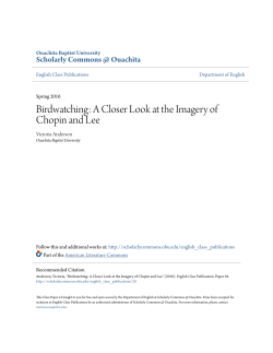 Birdwatching: A Closer Look at the Imagery of Chopin and Lee