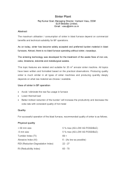 Sinter Plant - Mecon Limited