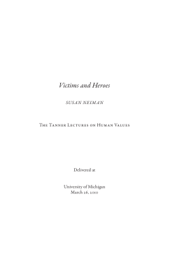 Neiman, Susan - The Tanner Lectures on Human Values