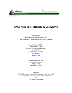 race and sentencing in vermont