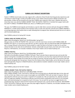 furreal 2017 product descriptions