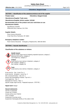 Safety Data Sheet - Fisher Scientific