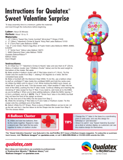 Instructions for Qualatex&reg; Sweet Valentine Surprise