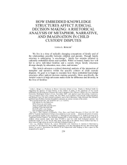 How Embedded Knowledge Structures Affect Judicial Decision